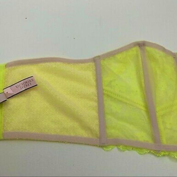 ⭐️New! Victoria's Secret Dream Angels Lace Corset Bra Neon Pink NWT - Picture 6 of 6